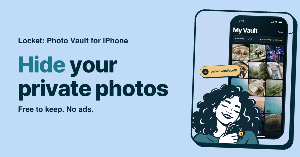 Locket App Example Image Locket - Private Photo Vault for iPhone